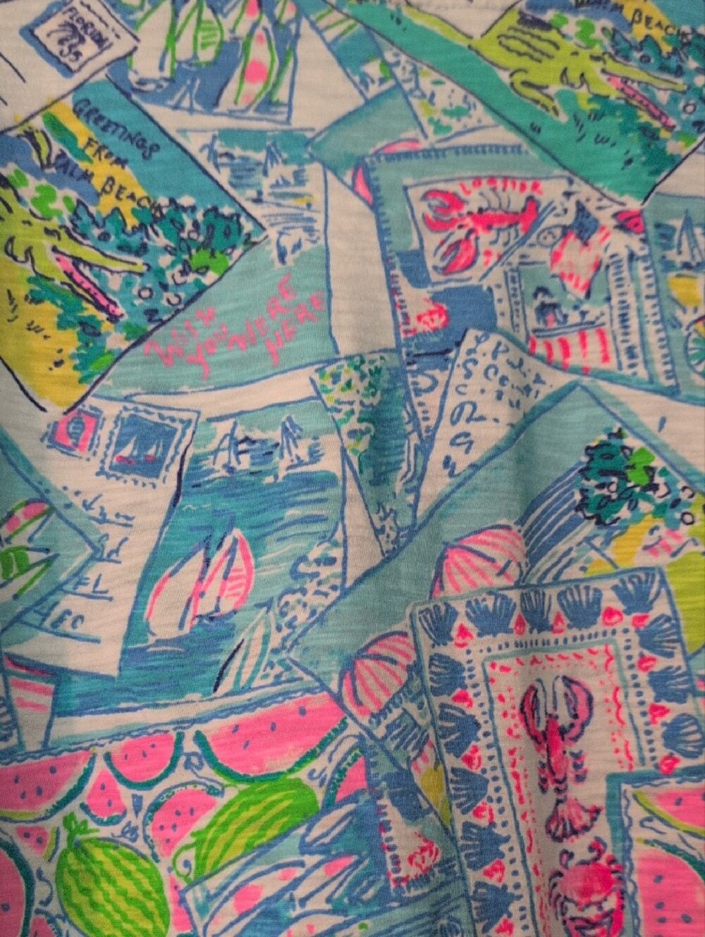 Lilly Pulitzer Vibrant Tropical Print V-Neck Top - Picture 4 of 4